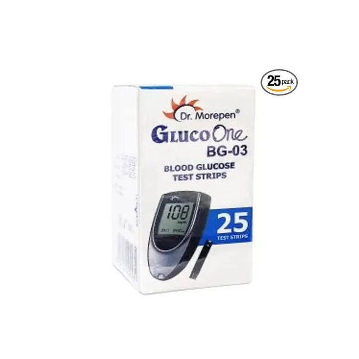Glucometer Strips – Dr. Morepen BG03 (25 strips)