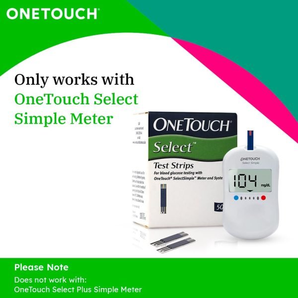 Glucometer Strips – OneTouch Select Simple (50 strips) - Image 2